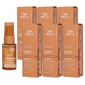 Wella Ultimate Smooth Miracle Oil Serum 6 x 30 ml für trockenes Haar Step 3