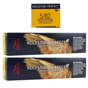 Wella Koleston Perfect ME Rich Naturals 2 x 60 ml 5/82 hellbraun perl matt