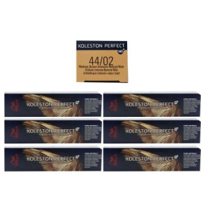 Wella Koleston Perfect ME Pure Naturals 6 x 60 ml 44/02 mittelbraun intensiv natur matt