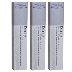 Loreal Professionnel dia light 3 x 50 ml 9 sehr helles blond Haarfarben
