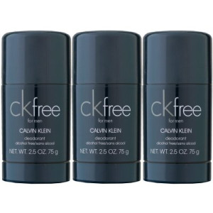 Calvin Klein CK Free 3 x 75 ml Deostick Deodorant Deo Stick Deodorant Stick Deo