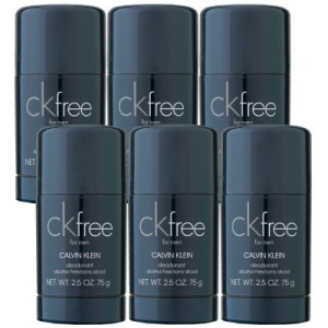 Calvin Klein CK Free 6 x 75 ml Deostick Deodorant Deo Stick Deodorant Stick Deo