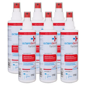 Schülke octeniderm Hautantiseptikum farblos 6 x 250 ml Hautdesinfektion