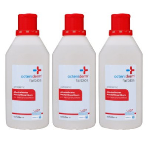 Schülke octeniderm Hautantiseptikum farblos 3 x 1000 ml Hautdesinfektion