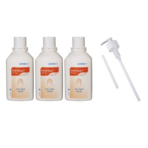 Schülke esemtan dry skin balm 3 x 500 ml Körperpflege Balsam farbstofffreier & Dosierpumpe