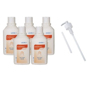 Schülke esemtan dry skin balm 5 x 500 ml Körperpflege Balsam farbstofffreier & Dosierpumpe