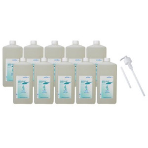 Schülke sensiva Wash Lotion 10 x 1000 ml Handwaschlotion & Dosierpumpe