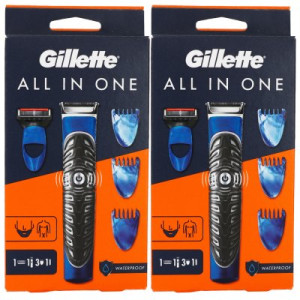 Gillette Fusion Proglide Styler 2 x 4 in 1 Rasierer Trimmer & 1 Klinge & 3 Aufsätze Waterproof
