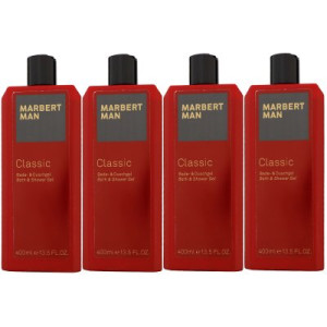 Marbert Man - Men Classic 4 x 400 ml Showergel Shower Gel Duschgel