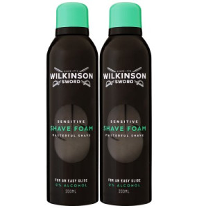 Wilkinson Sword Shave Foam Rasierschaum 2 x 200 ml Sensitive