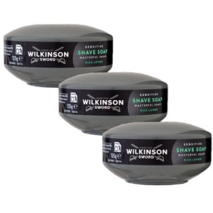 Wilkinson Sword Shave Soap Rasierseife 3 x 125 g sensitive