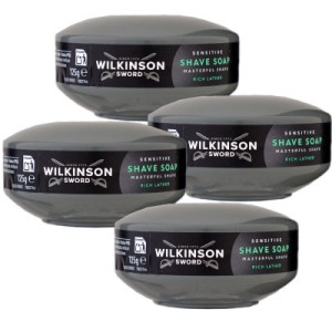 Wilkinson Sword Shave Soap Rasierseife 4 x 125 g sensitive