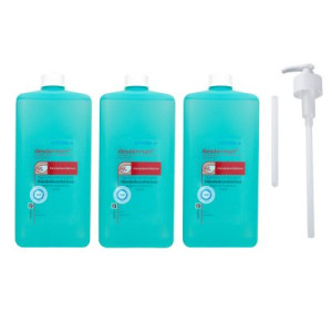 Schülke desderman 3 x 1000 ml Händedesinfektion & 1000 ml Dosierpumpe