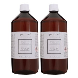 Pajoma Raumduft Nachfüllflasche Sandelholz-Amber 2 x 1000 ml Diffuser Lufterfrischer