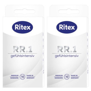 Ritex RR.1 Kondome 2 x 10 Stück Gefühlsintensiv mit gefühlsaktivem Gleitfilm