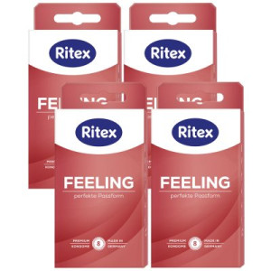 Ritex Feeling Kondome 4 x 8 Stück Perfekte Passform & Intensiver Hautkontakt