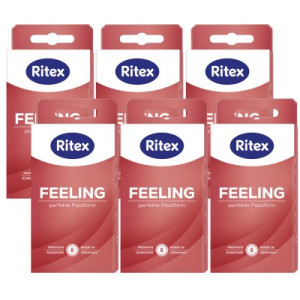 Ritex Feeling Kondome 6 x 8 Stück Perfekte Passform & Intensiver Hautkontakt