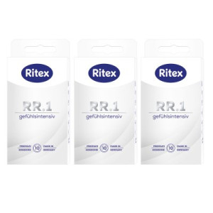 Ritex RR.1 Kondome 3 x 10 Stück Gefühlsintensiv mit gefühlsaktivem Gleitfilm