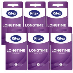 Ritex Longtime Kondome 6 x 8 Stück Für ein lang andauerndes Liebesspiel