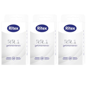Ritex RR.1 Kondome 3 x 20 Stück Gefühlsintensiv mit gefühlsaktivem Gleitfilm