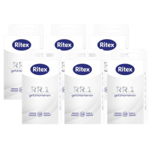 Ritex RR.1 Kondome 6 x 20 Stück Gefühlsintensiv mit gefühlsaktivem Gleitfilm