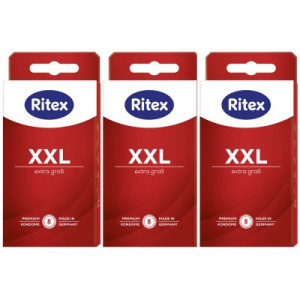 Ritex XXL Kondome 3 x 8 Stück extra groß hochelastisch und gefühlsintensiv
