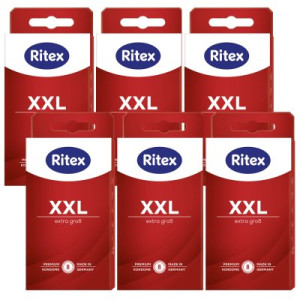 Ritex XXL Kondome 6 x 8 Stück extra groß hochelastisch und gefühlsintensiv