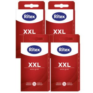 Ritex XXL Kondome 4 x 16 Stück extra groß hochelastisch und gefühlsintensiv