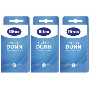 Ritex Extra Dünn Kondome 3 x 16 Stück für ein besonders natürliches Gefühl