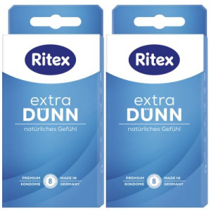 Ritex Extra Dünn Kondome 2 x 8 Stück für ein besonders natürliches Gefühl