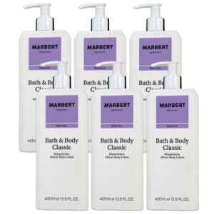 Marbert Bath & Body Classic 6 x 400 ml Bodylotion Body Lotion Körperlotion