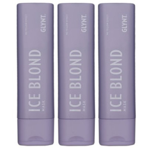Glynt Ice Blonde Mask 3 x 200 ml Mattierende Pigment Haarmaske