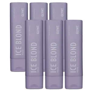 Glynt Ice Blonde Mask 6 x 200 ml Mattierende Pigment Haarmaske