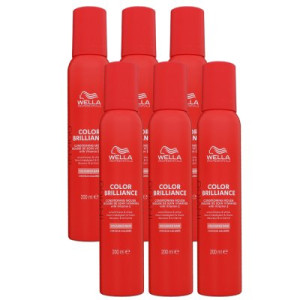 Wella Invigo Color Brilliance 6 x 200 ml Conditioning Mousse Schaum für coloriertes Haar