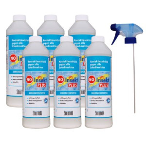 Solution No-Insekt Plus 6 x 500 ml Vertreibungs - Kontaktinsektizid
