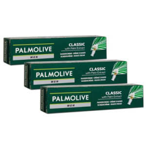 Palmolive Men Classic 3 x 100 ml Rasiercreme mit Palmenextrakt