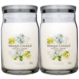 Yankee Candle Signature Midnight Jasmine 2 Docht Duftkerze im Glas 2 x 567 g Housewarmer