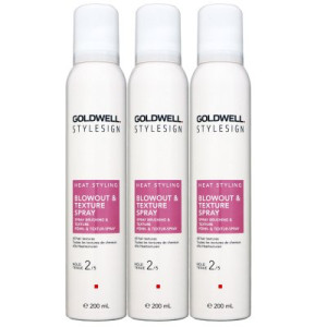 Goldwell Stylesign 3 x 200 ml Blowout & Texture Spray leichter Halt