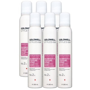 Goldwell Stylesign 6 x 200 ml Blowout & Texture Spray leichter Halt