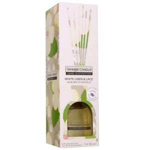 Yankee Candle Home Inspiration Reed Diffuser Raumduft 90 ml White Linen & Lace