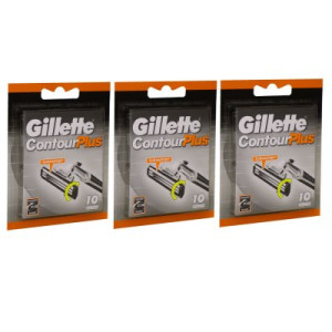 Gillette Contour Plus Rasierklingen 3 x 10 Stück Klingen Herren