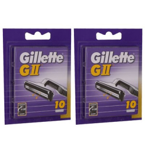 Gillette GII Rasierklingen 2 x 10 Stück Klingen