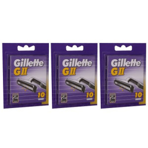 Gillette GII Rasierklingen 3 x 10 Stück Klingen