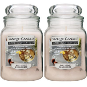 Yankee Candle Home Inspiration Duftkerze Elderflower Spritz im Glas 2 x 538 g Housewarmer