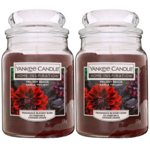 Yankee Candle Home Inspiration Duftkerze Twilight Dahlia im Glas 2 x 538 g Housewarmer