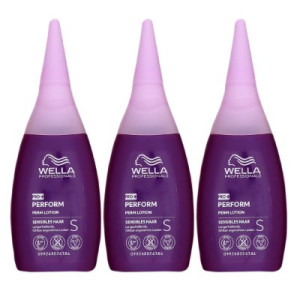 Wella Pro+ Perform S 3 x 75 ml Perm Lotion Welllotion für sensibles Haar