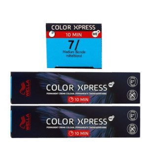 Wella Color Xpress 2 x 60 ml 7/ mittelblond Haarfarbe