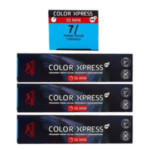 Wella Color Xpress 3 x 60 ml 7/ mittelblond Haarfarbe