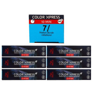Wella Color Xpress 6 x 60 ml 7/ mittelblond Haarfarbe