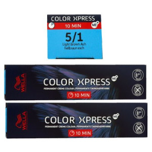 Wella Color Xpress 60 ml 2 x 5/1 hellbraun asch Haarfarbe